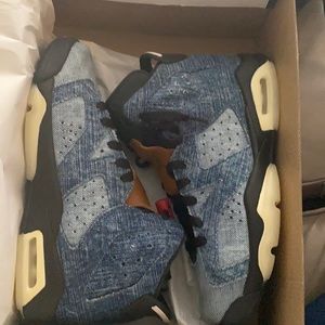 Boy’s brand new denim Jordan shoes!